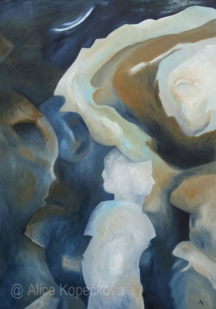 TÁNÍ, 2021, 100X70, OLEJ